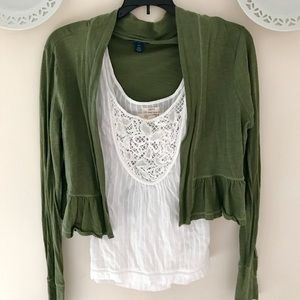 Forest Green AE Cardigan